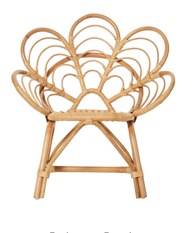 Flower Rattan Chair