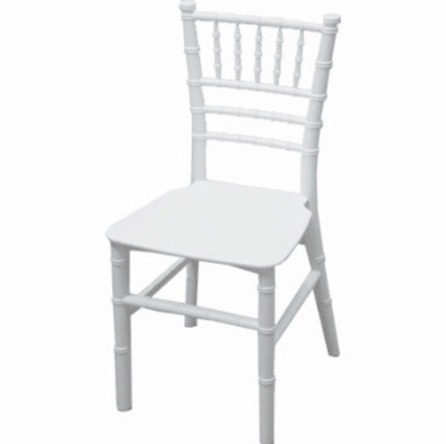White Tiffany Kids Size Chair