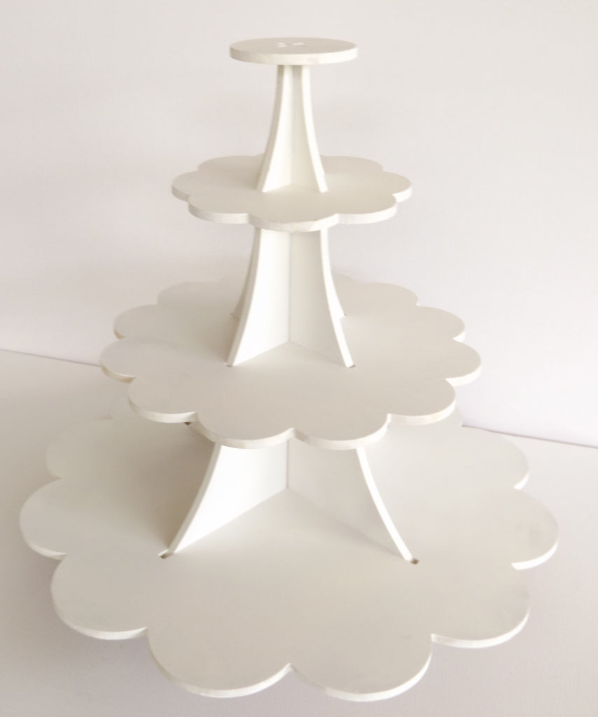 White Wooden Cupcake Stand