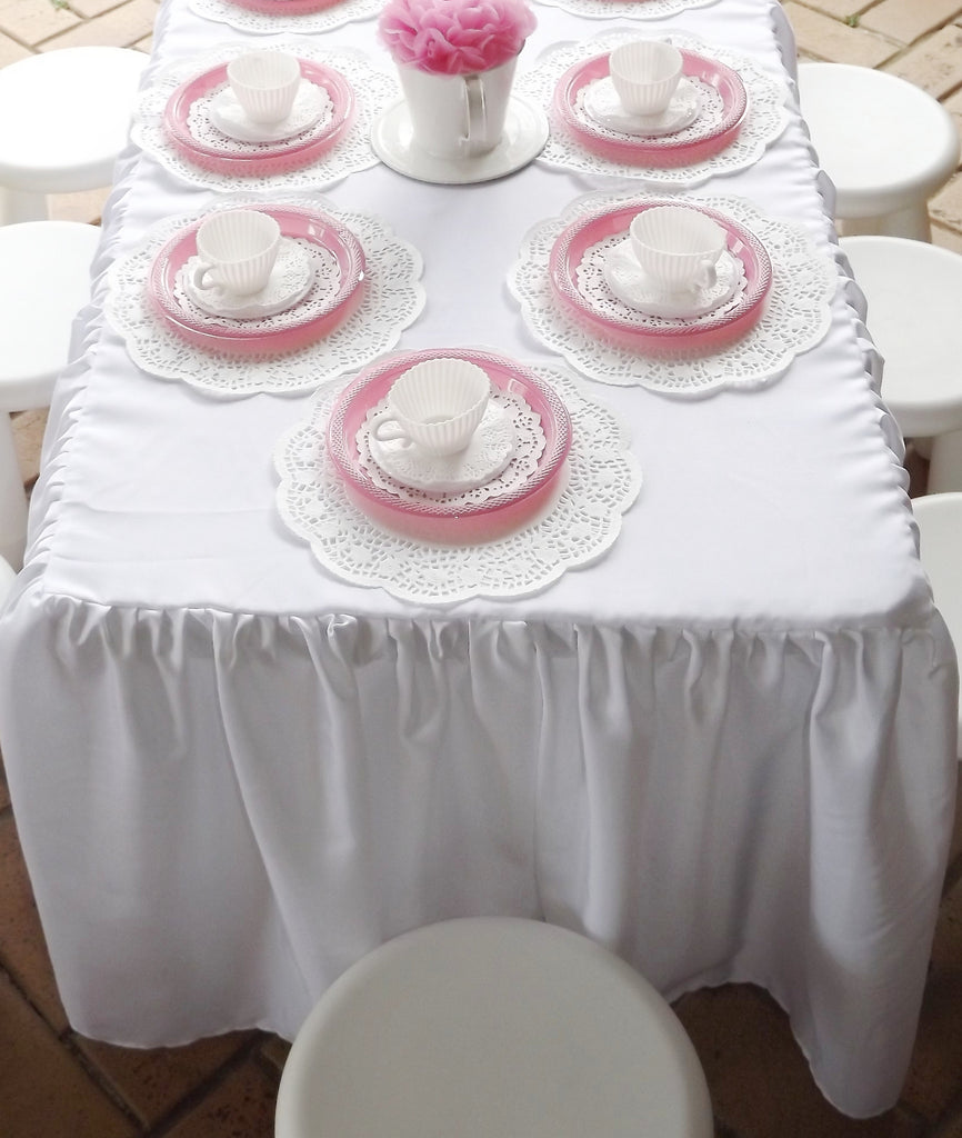 Gathered Tablecloth for Children's Size Table