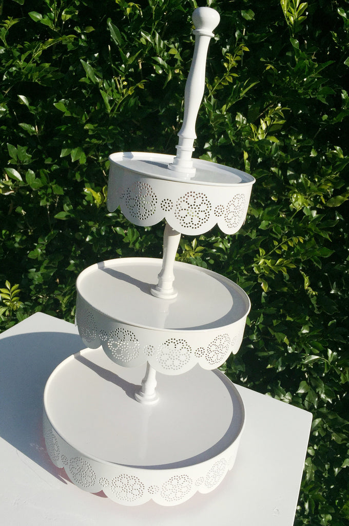 White Lace Cupcake/Afternoon Tea Stand