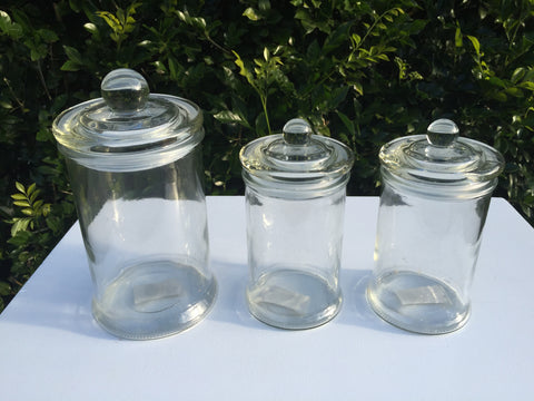 Medium Glass Canisters