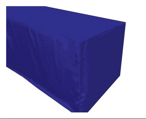 6ft Royal Blue Fitted Tablecloth