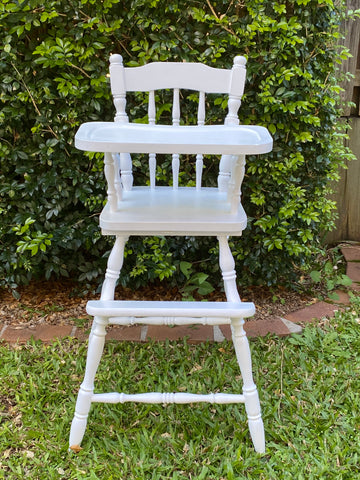 White Vintage High Chair